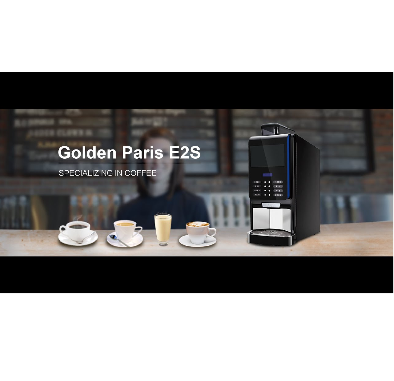 Golden Paris E2S Smart Espresso Coffee Machine